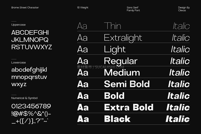 Brome Street Family 经典无衬线字体